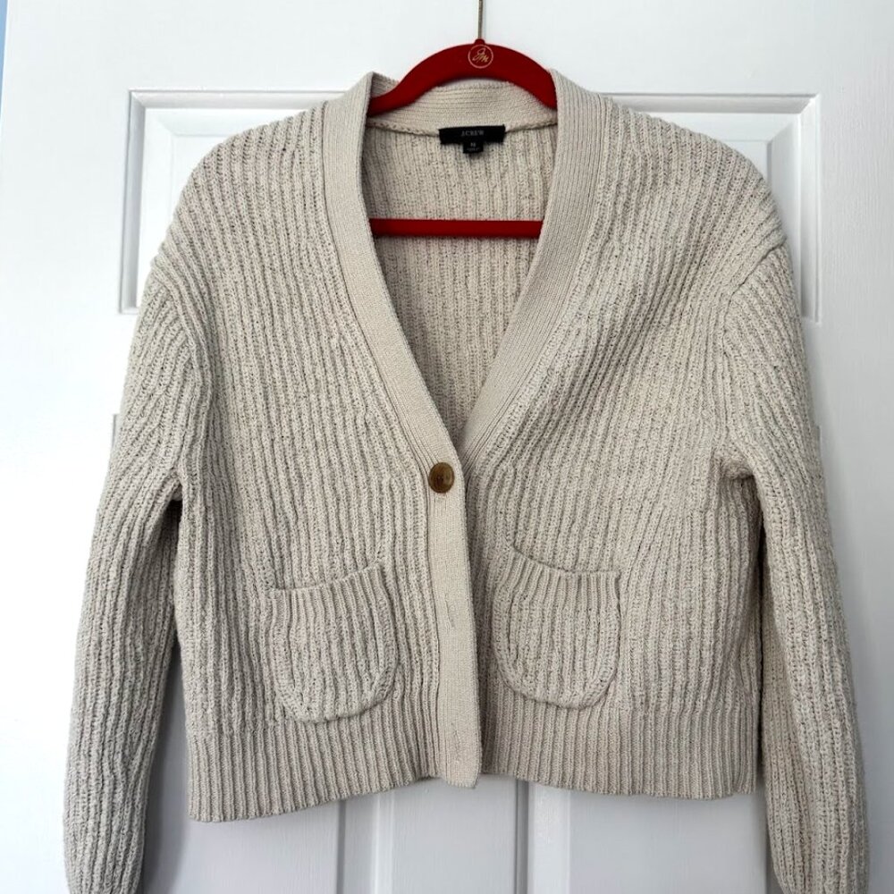 J. Crew Oatmeal Caridgan